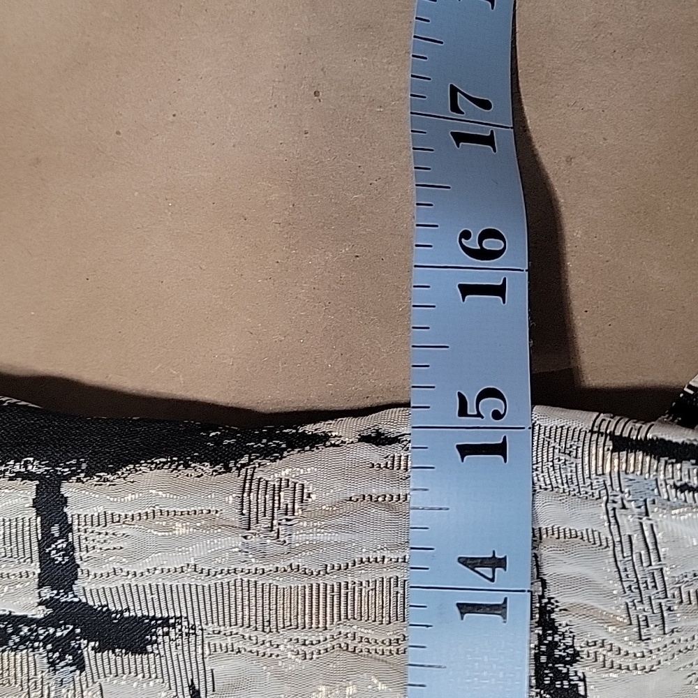Everleigh Size XS Sleeveless V-Neck Jacquard Fit& Flare Sparkle Dress, EUC - Picture 11 of 15